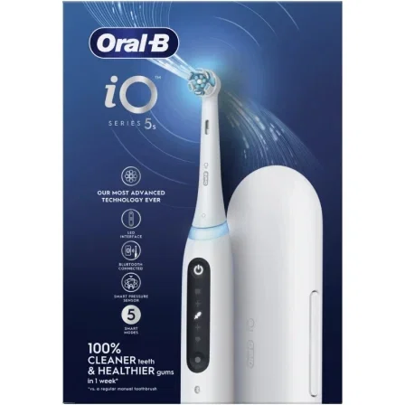 Oral-B Cepillo Dental Eléctrico iO Serie 5S Blanco con 1 Cabezal Oral-B Cepillo Dental Eléctrico iO Serie 5S Blanco con 1 Cabezal